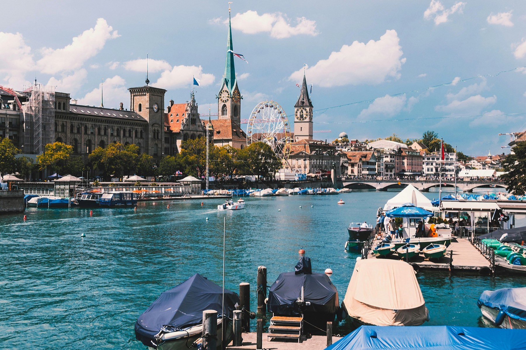 Zürich, seen across the Limmat